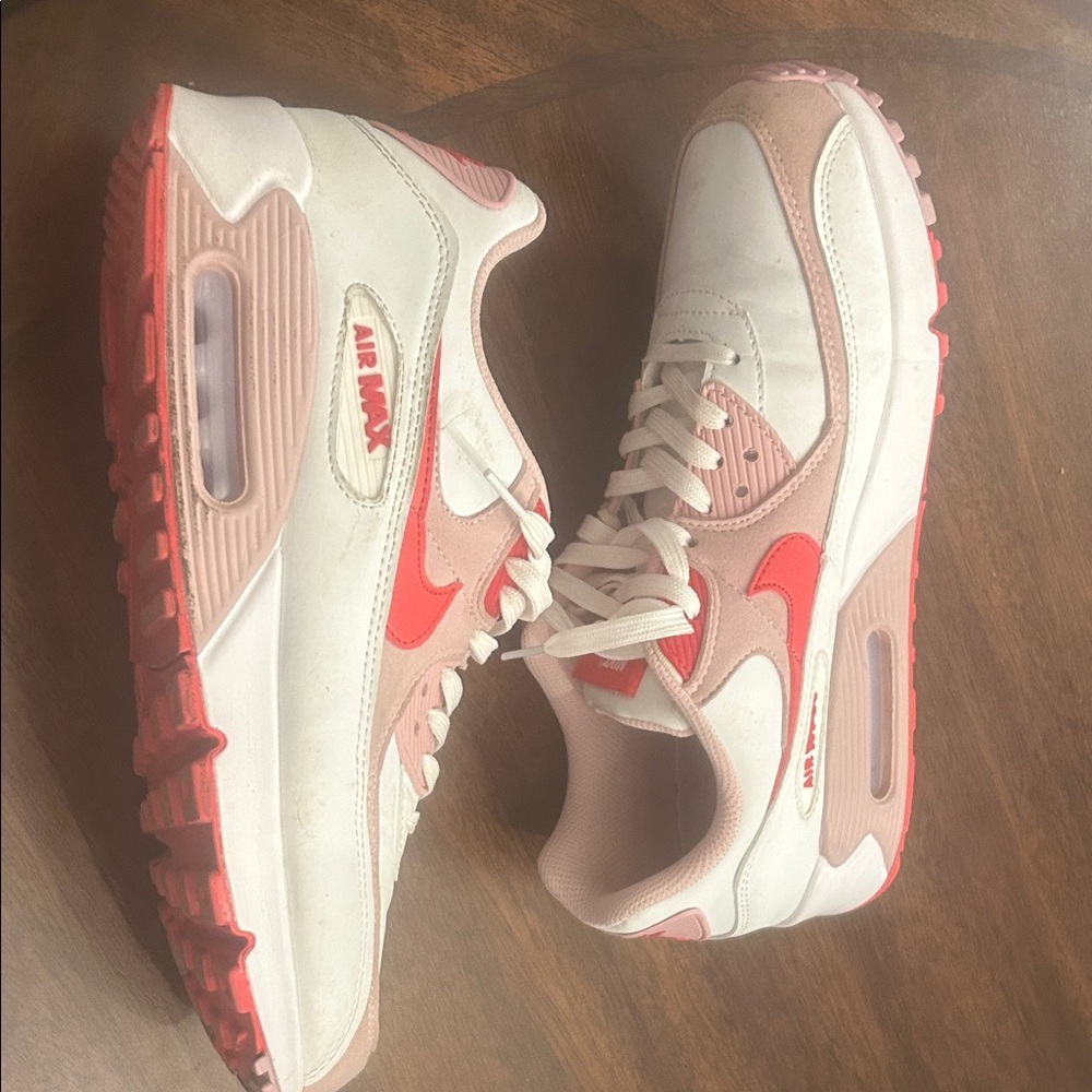 Nike Air Max Sneakers - White and Red